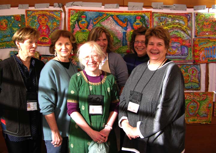 My class at Art Quilt Tahoe 2006.Susan Shie 2006.
